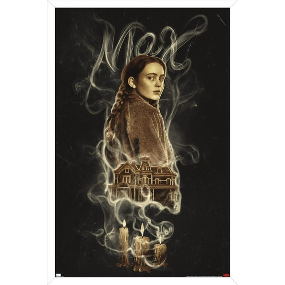 Netflix Stranger Things: Season 4 - Max Wall Poster, 22.375" x 34" Framed