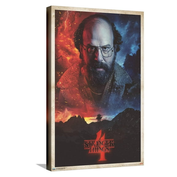 Netflix Stranger Things: Season 4 - Murray One Sheet Canvas Wall Poster, 14.725" x 22.375"