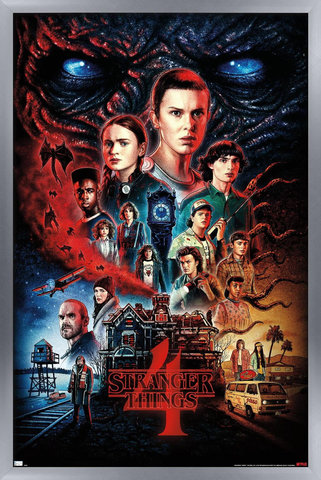 Stranger Things Season 5 The Final Season Netflix A4 Poster Art