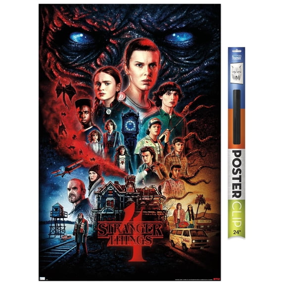 Netflix Stranger Things: Season 4 - One Sheet Wall Poster, 22.375" x 34"