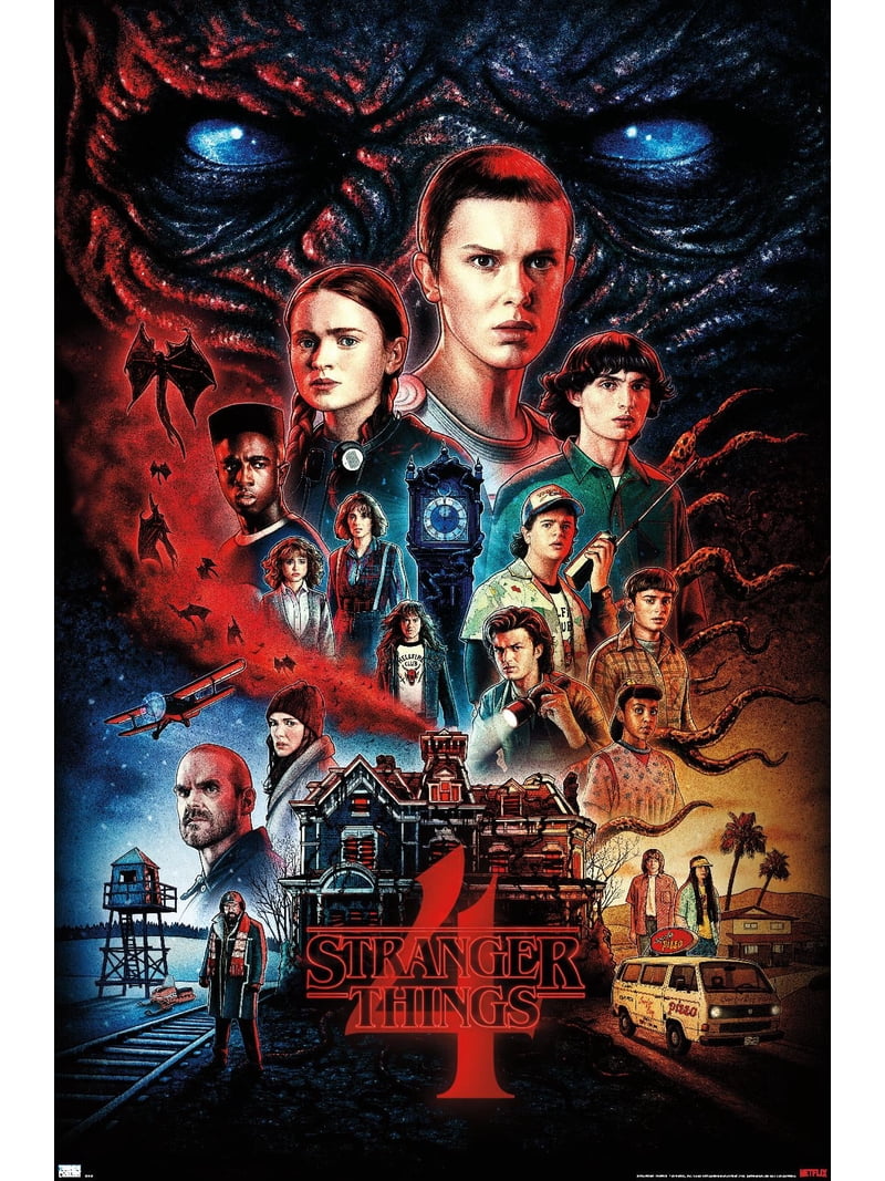 Netflixオリジナルシリーズ『STRANGER THINGS』ポスター Netflix Stranger Things: Season 4 - Wall Poster, 22.375