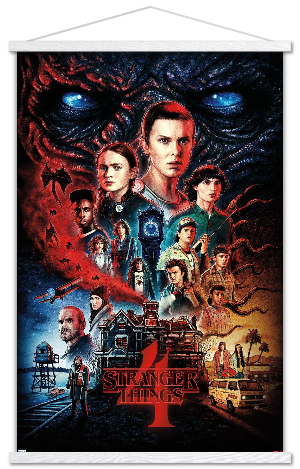 Stranger Things Season 5 The Final Season Netflix A4 Poster Art