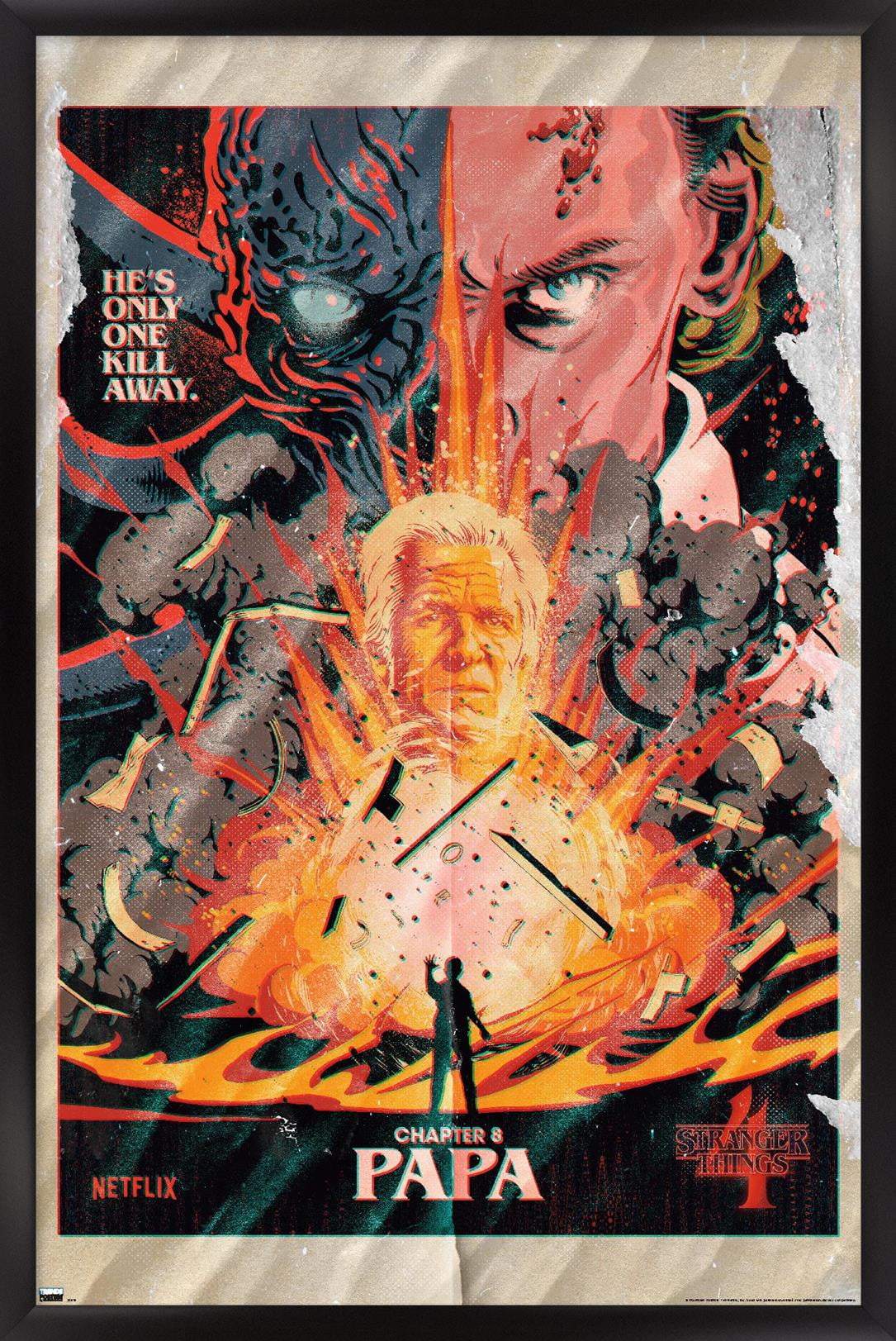 Netflix Stranger Things: Season 4 - Papa Wall Poster, 22.375" x 34" Framed