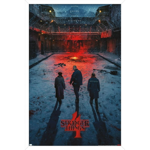 Netflix Stranger Things: Season 4 - Russia Teaser One Sheet Wall Poster, 14.725" x 22.375" Framed