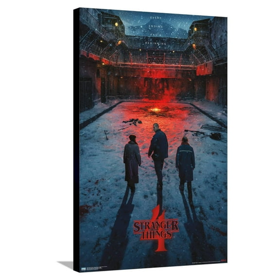 Netflix Stranger Things: Season 4 - Russia Teaser One Sheet Canvas Wall Poster, 22.375" x 34"