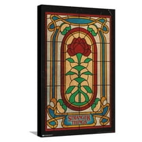 Netflix Stranger Things: Season 4 - Stained Glass Canvas Wall Poster, 14.725" x 22.375"