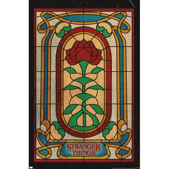 Netflix Stranger Things: Season 4 - Stained Glass Wall Poster, 14.725" x 22.375"