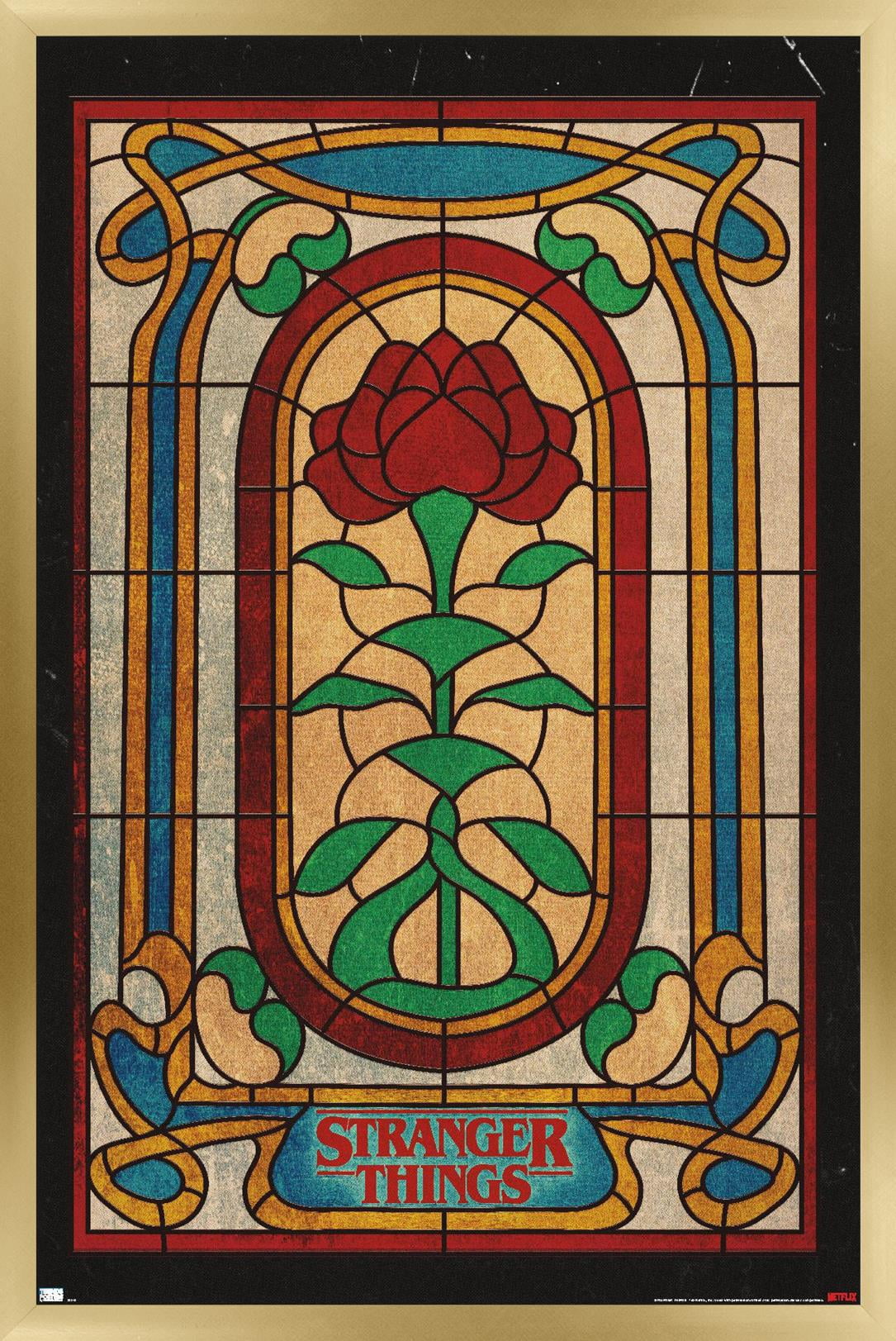 Netflix Stranger Things: Season 4 - Stained Glass Wall Poster, 22.375" x 34" Framed