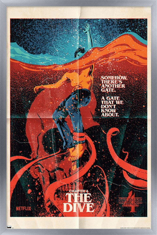 Netflix Stranger Things: Season 4 - The Dive Wall Poster, 22.375" x 34" Framed