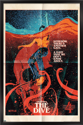 Netflix Stranger Things: Season 4 - The Dive Wall Poster, 22.375" x 34" Framed