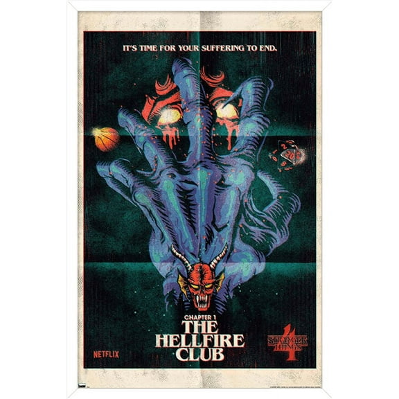 Netflix Stranger Things: Season 4 - The Hellfire Club Wall Poster, 14.725" x 22.375" Framed
