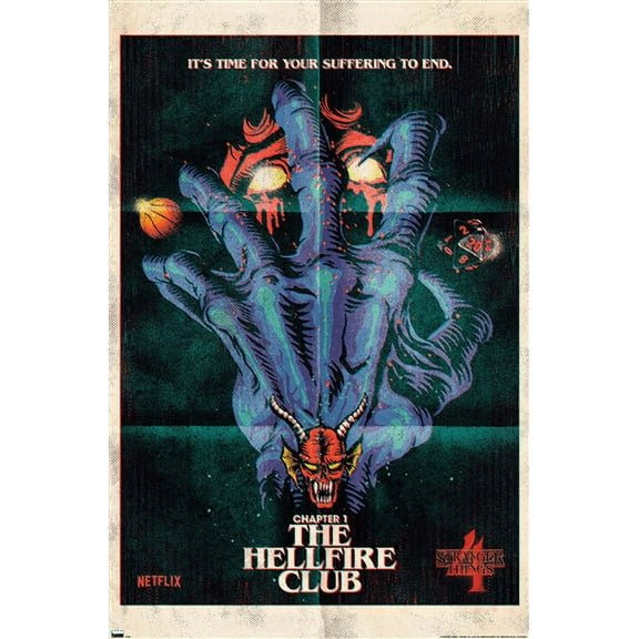 Netflix Stranger Things: Season 4 - The Hellfire Club Wall Poster, 14.725" x 22.375"