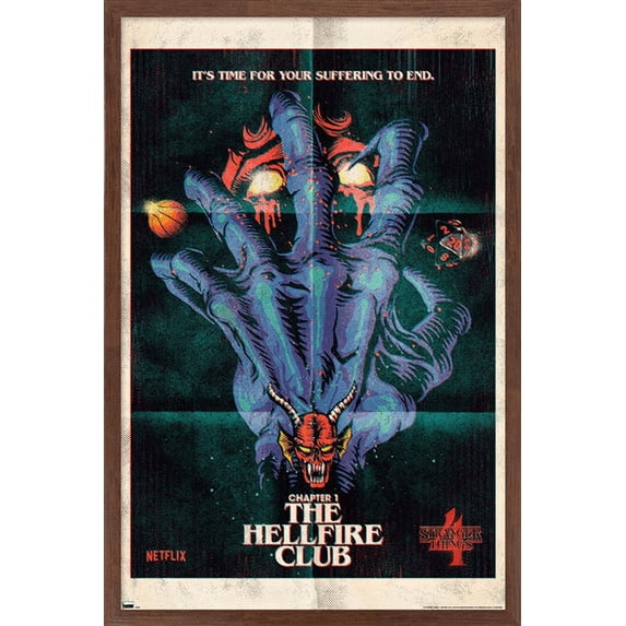 Netflix Stranger Things: Season 4 - The Hellfire Club Wall Poster, 22.375" x 34" Framed