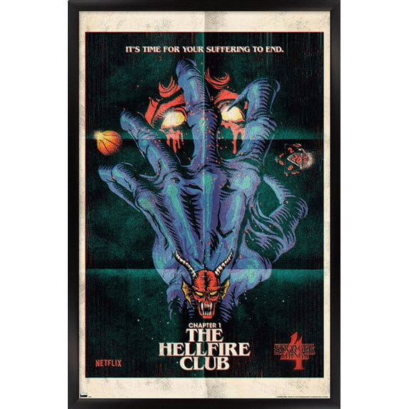 Netflix Stranger Things: Season 4 - The Hellfire Club Wall Poster, 22.375" x 34" Framed