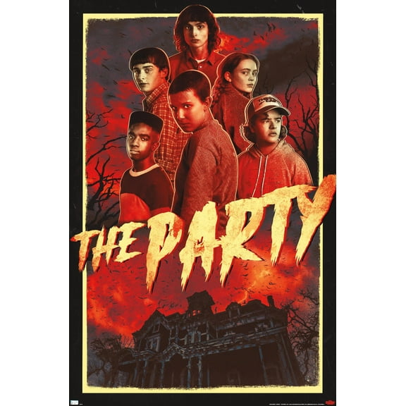 Netflix Stranger Things: Season 4 - The Party Wall Poster, 22.375" x 34"