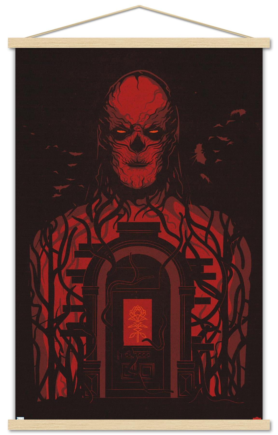 Netflix Stranger Things: Season 4 - Vecna Door Wall Poster with Magnetic Frame, 22.375" x 34"
