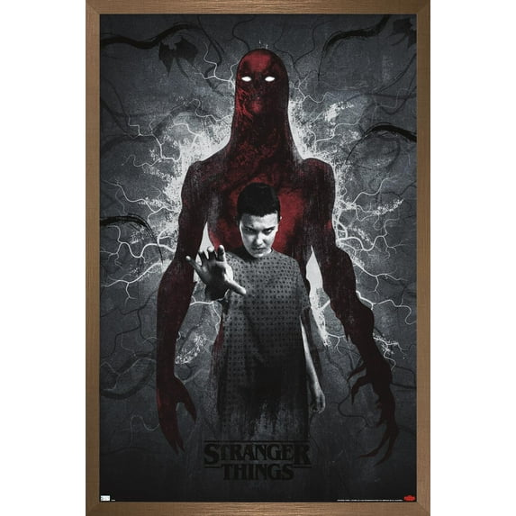 Netflix Stranger Things: Season 4 - Vecna and Eleven Wall Poster, 22.375" x 34" Framed