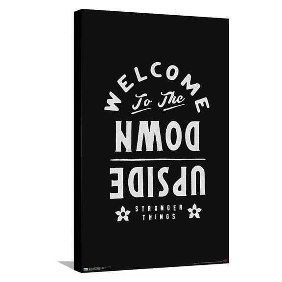 Netflix Stranger Things: Season 4 - Welcome To The Upside Down Canvas Wall Poster, 14.725" x 22.375"