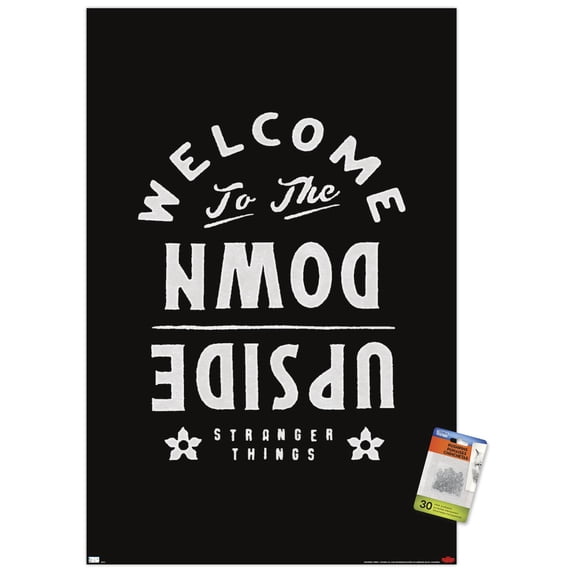 Netflix Stranger Things: Season 4 - Welcome To The Upside Down Wall Poster with Pushpins, 22.375" x 34"