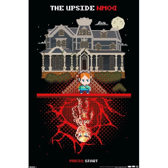 Netflix Stranger Things: Season 5 (2025) -16-Bit Upside Down Wall Poster, 14.725" x 22.375"