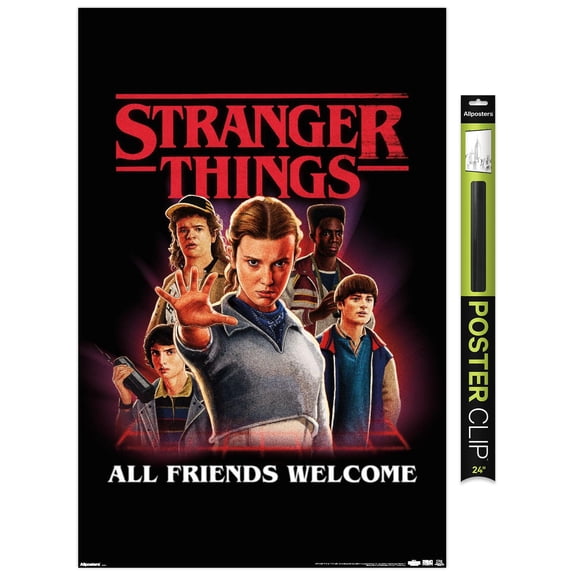 Netflix Stranger Things: Season 5 (2025) - All Friends Welcome Group Wall Poster, 22.375" x 34"