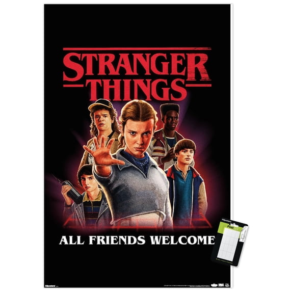 Netflix Stranger Things: Season 5 (2025) - All Friends Welcome Group Wall Poster, 22.375" x 34"