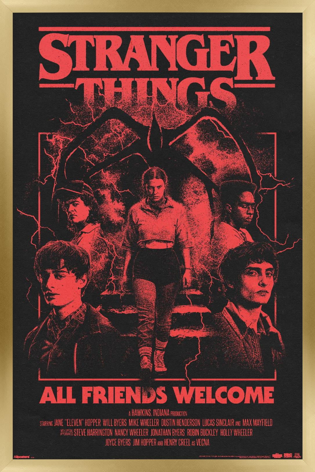 STRANGER THINGS ポスター Netflix Stranger Things - One Sheet Wall Poster with Push Pins