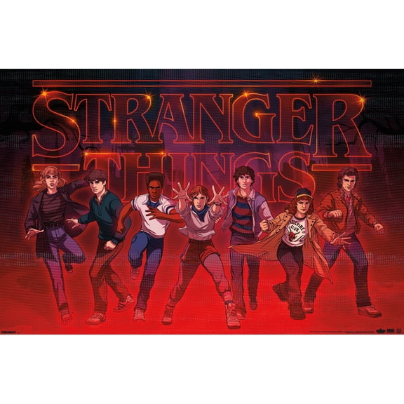 Netflix Stranger Things: Season 5 (2025) - Animated Group Wall Poster, 14.725" x 22.375"