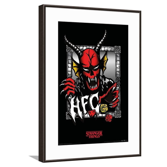 Netflix Stranger Things: Season 5 (2025) - Hellfire Club Dice Canvas Wall Poster, 14.725" x 22.375"