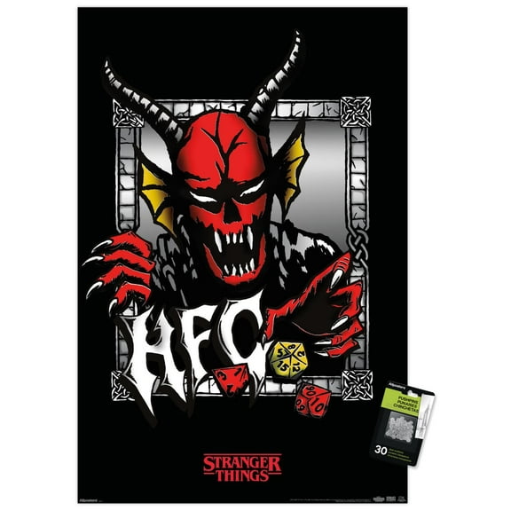 Netflix Stranger Things: Season 5 (2025) - Hellfire Club Dice Wall Poster with Pushpins, 22.375" x 34"