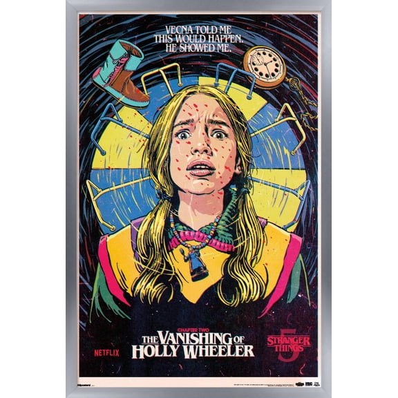 Netflix Stranger Things: Season 5 (2025) - Holly Key Art Wall Poster, 14.725" x 22.375" Framed