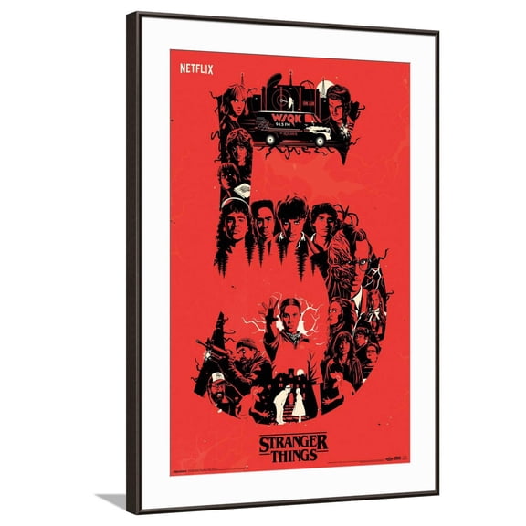 Netflix Stranger Things: Season 5 (2025) - Illustration 5 Canvas Wall Poster, 22.375" x 34"