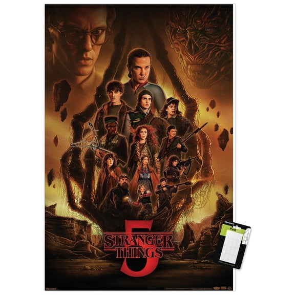 Netflix Stranger Things: Season 5 (2025) - Kyle Lambert Group Wall Poster, 22.375" x 34"