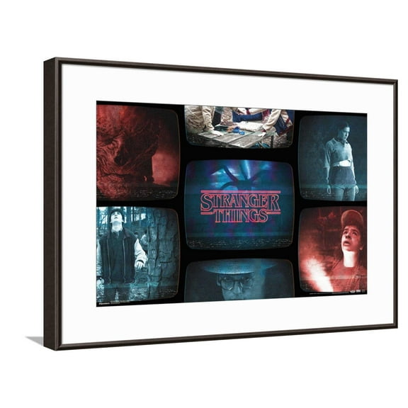 Netflix Stranger Things: Season 5 (2025) - Monitor Collage Canvas Wall Poster, 14.725" x 22.375"