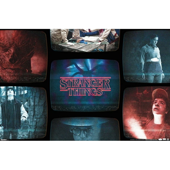 Netflix Stranger Things: Season 5 (2025) - Monitor Collage Wall Poster, 22.375" x 34"