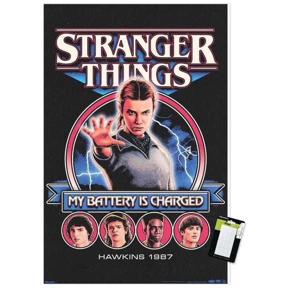 Netflix Stranger Things: Season 5 (2025) - My Battery Is Charged Wall Poster, 22.375" x 34"