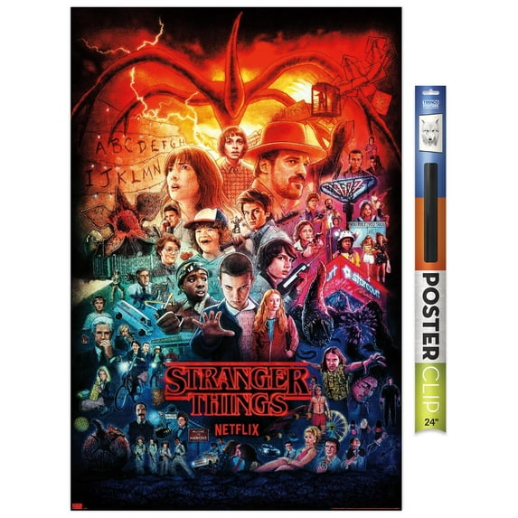 Netflix Stranger Things - Three Seasons One Sheet Wall Poster, 22.375" x 34"