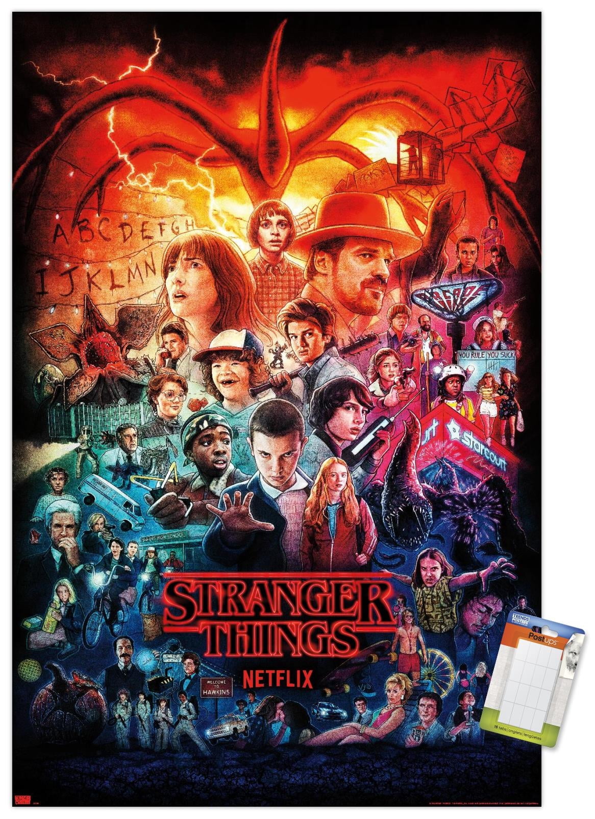 Netflix Stranger Things - Three Seasons One Sheet Wall Poster with