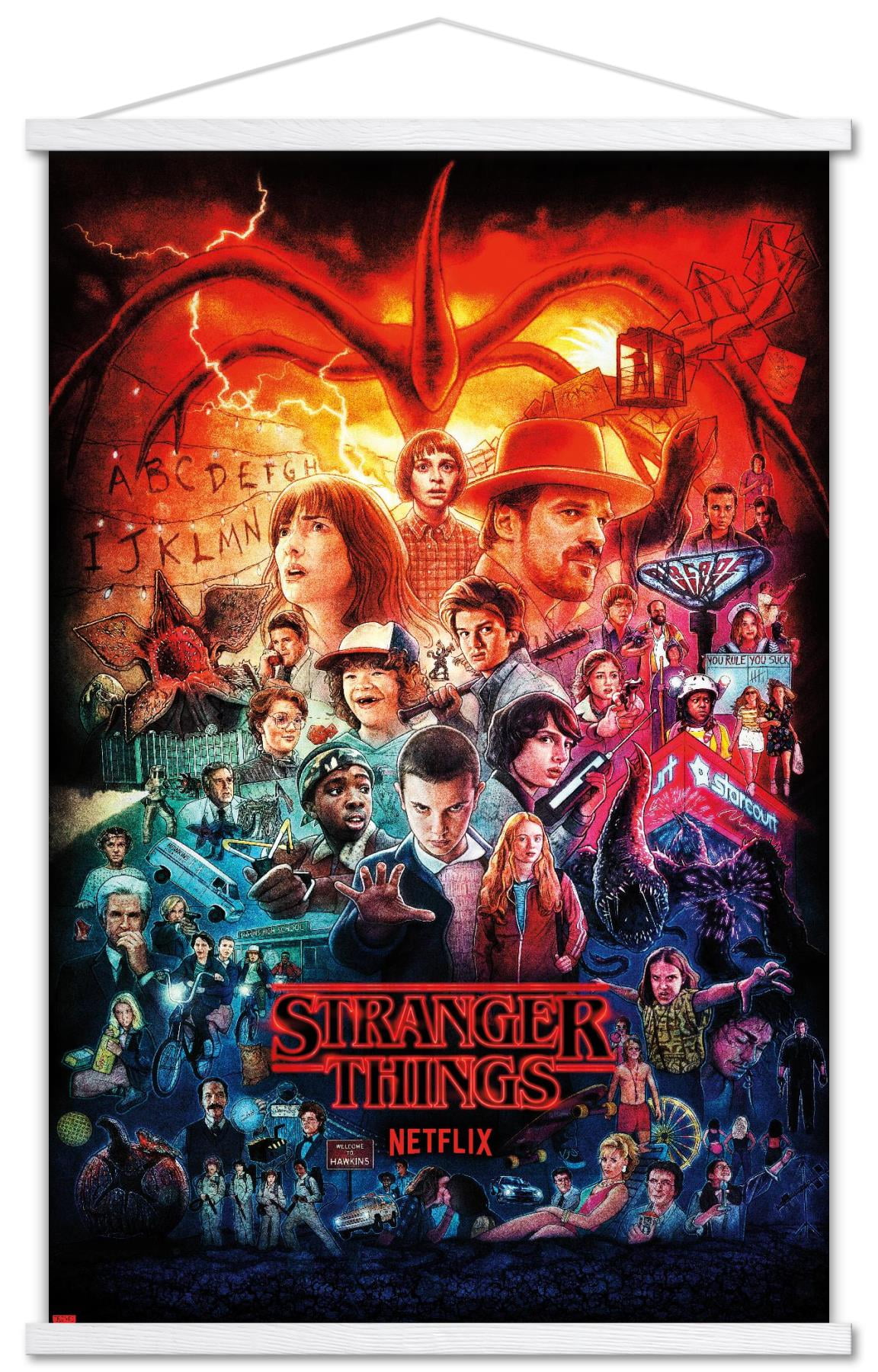 Stranger Things Series Wall Art Poster Print Netflix Original Posters  Pictures