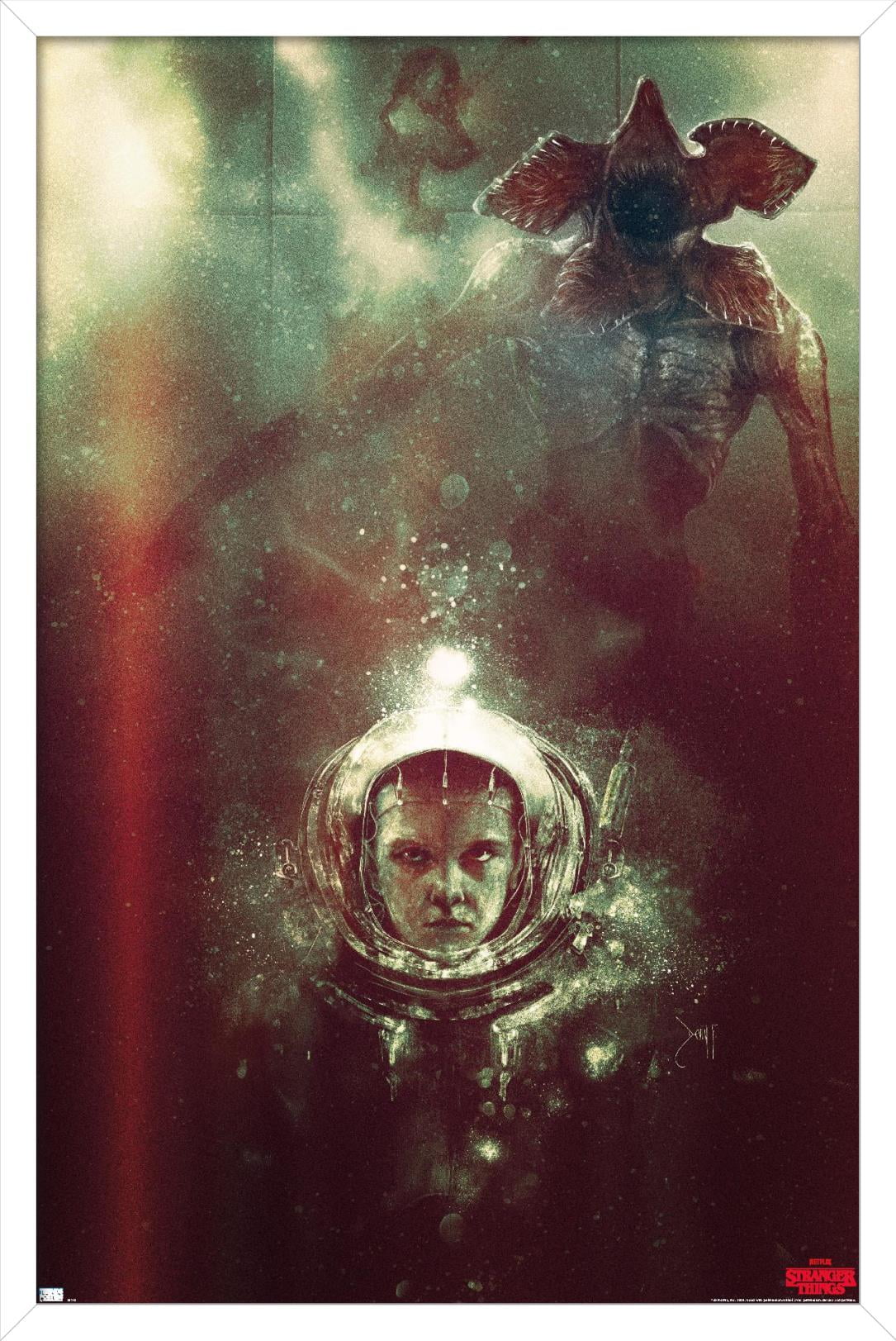 Netflix Stranger Things - Underwater Wall Poster, 14.725" x 22.375", Framed