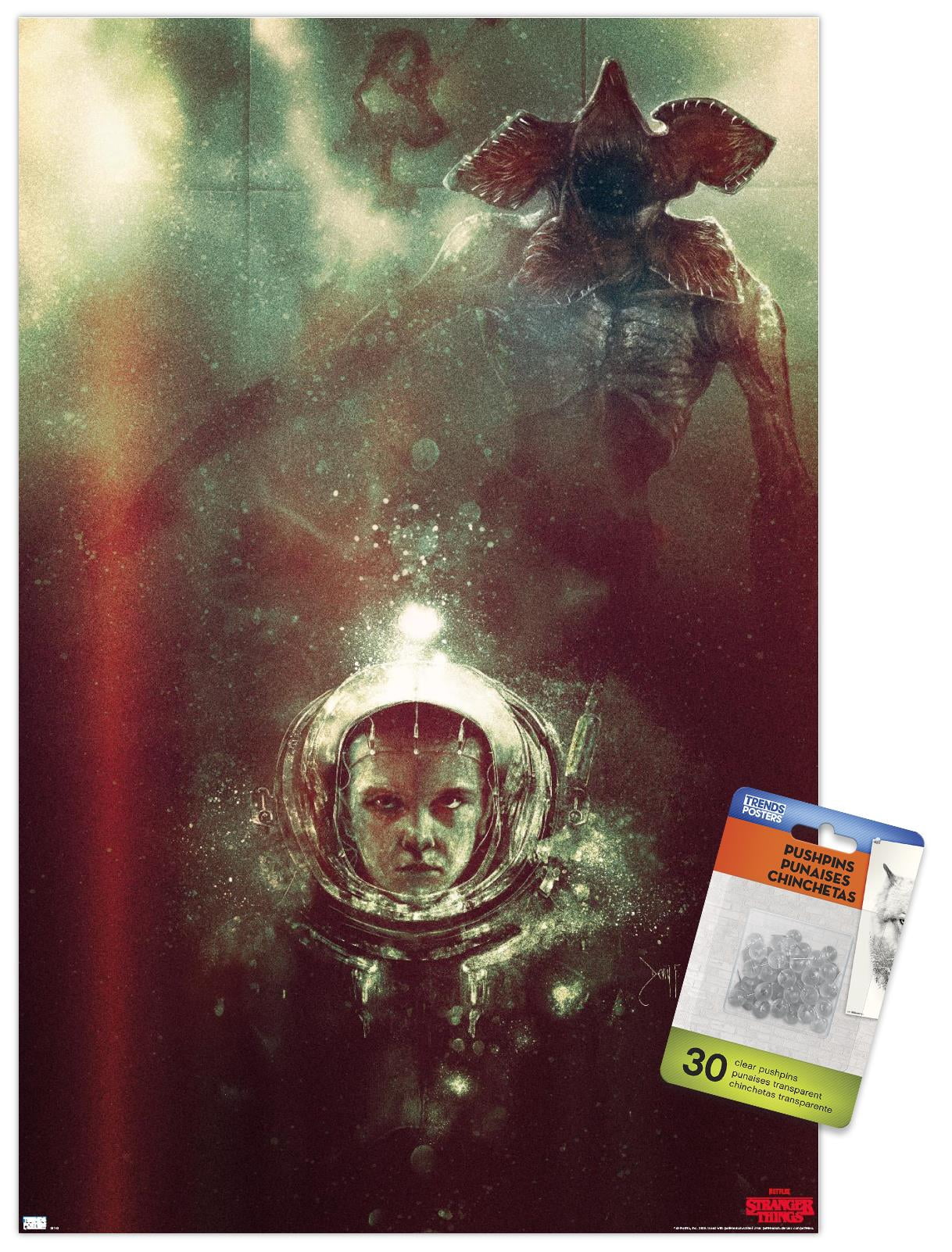 Netflix Stranger Things - Underwater Wall Poster with Pushpins, 14.725" x 22.375"