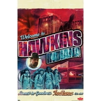 Netflix Stranger Things - Welcome to Hawkins Indiana Wall Poster, 22.375" x 34"