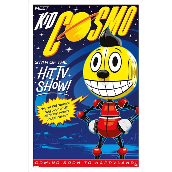 Netflix The Electric State - Kid Cosmo By Eric Tan Wall Poster, 14.725" x 22.375" Framed