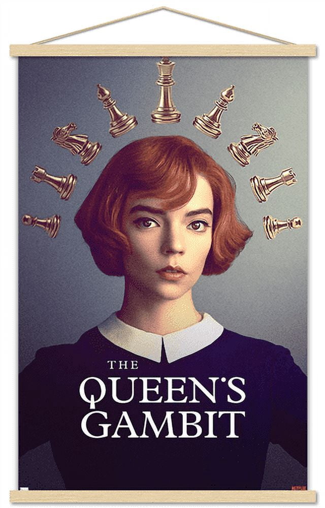 Netflix The Queen's Gambit - Chess Wall Poster with Magnetic Frame, 22.375" x 34"