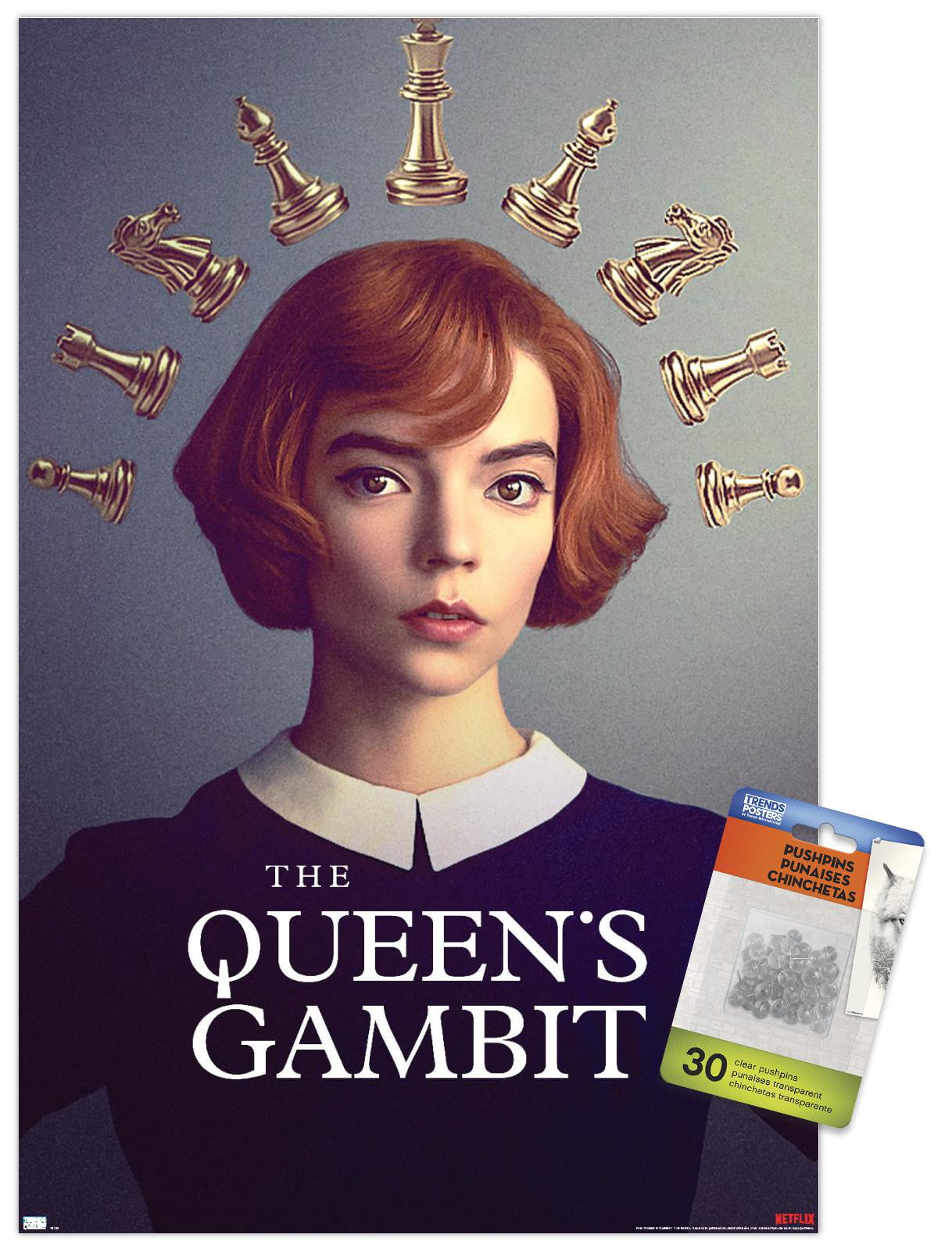Netflix The Queen's Gambit - Chess Wall Poster, 14.725 x 22.375