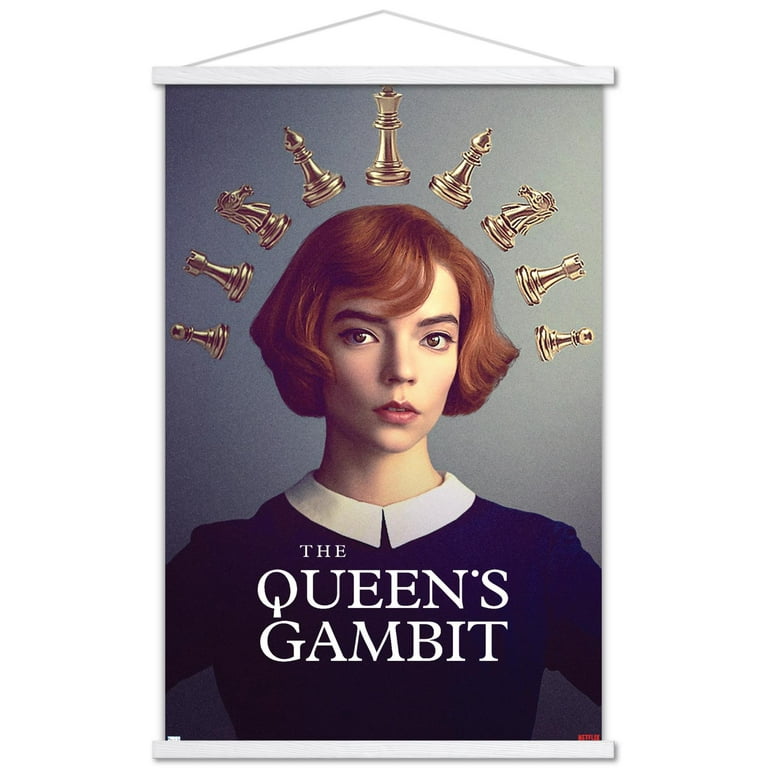 The Magic of Queens Gambit on a Chess Poster Handmade Prints 