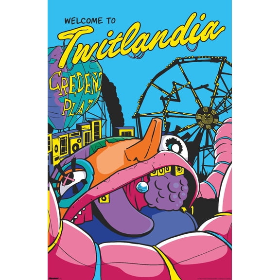 Netflix The Twits (2025) - Welcome To Twitlandia Wall Poster, 14.725" x 22.375"