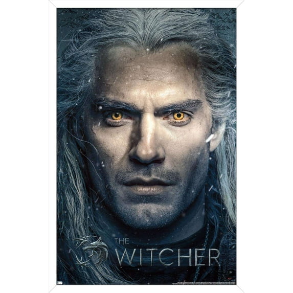 Netflix The Witcher - Closeup Wall Poster, 14.725" x 22.375", Framed