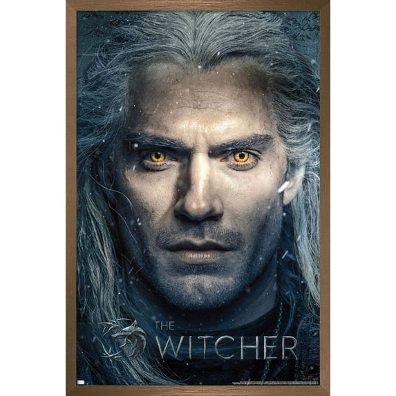 Netflix The Witcher - Closeup Wall Poster, 14.725" x 22.375", Framed