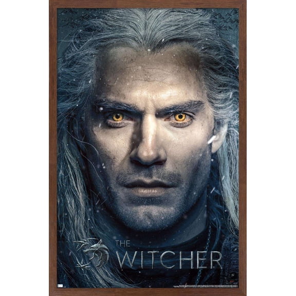 Netflix The Witcher - Closeup Wall Poster, 14.725" x 22.375", Framed